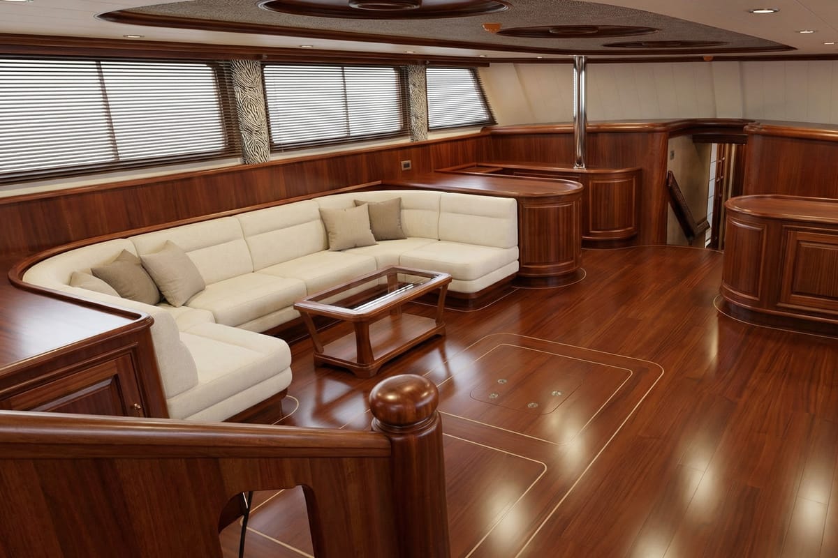 Salon of Tosca, a Gulet Motoryacht yacht at Marmaris, Turkey