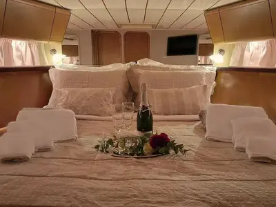 BLUE DREAM, a Ferretti Ferretti 52 yacht at Piraeus, Greece
