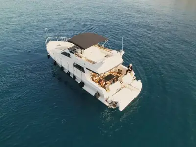 BLUE DREAM, a Ferretti Ferretti 52 yacht at Piraeus, Greece