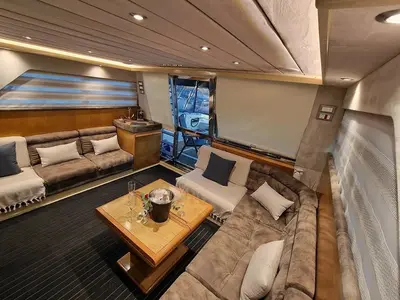 BLUE DREAM, a Ferretti Ferretti 52 yacht at Piraeus, Greece