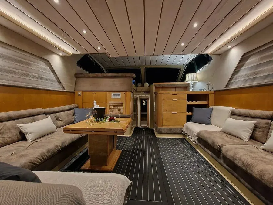 BLUE DREAM, a Ferretti Ferretti 52 yacht at Piraeus, Greece
