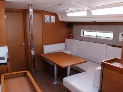 Salon of Sunsail 44 SO Classic, a Jeanneau Sun Odyssey 440 sailboat at Dubrovnik, Croatia
