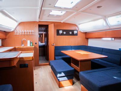 Salon of Summer Smile, a Bavaria Cruiser 51 sailboat at Split, Croatia