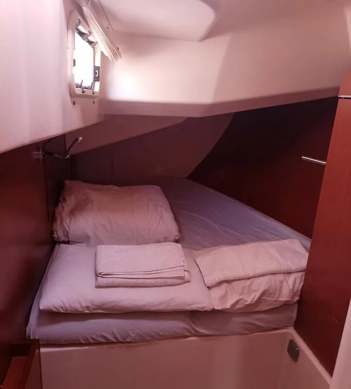 Cabin on Pina, a Hanse Yachts Hanse 445 sailboat at Fethiye, Turkey