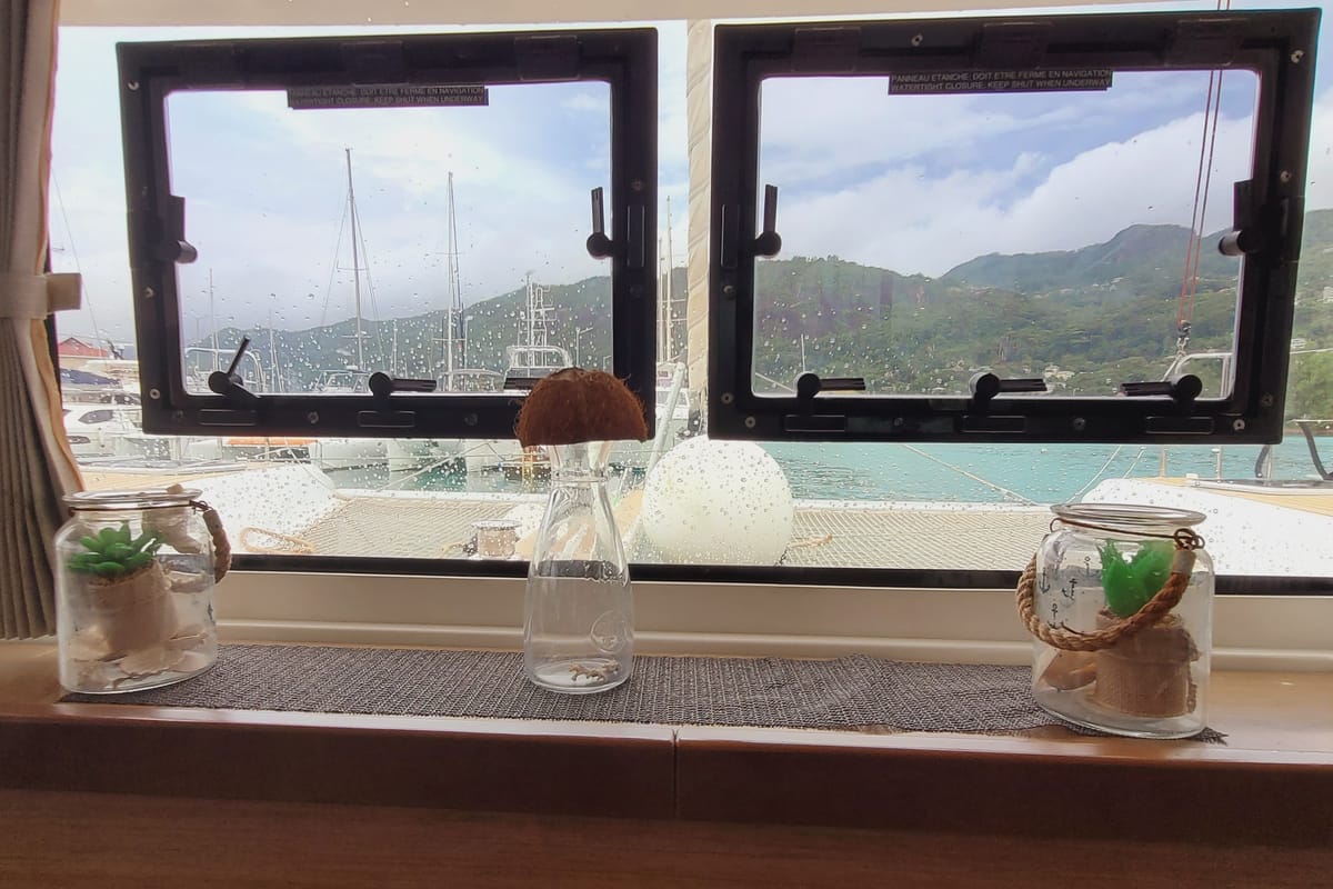 Best Q, a Lagoon 42 catamaran at Seychelles, Mahe, Seychelles