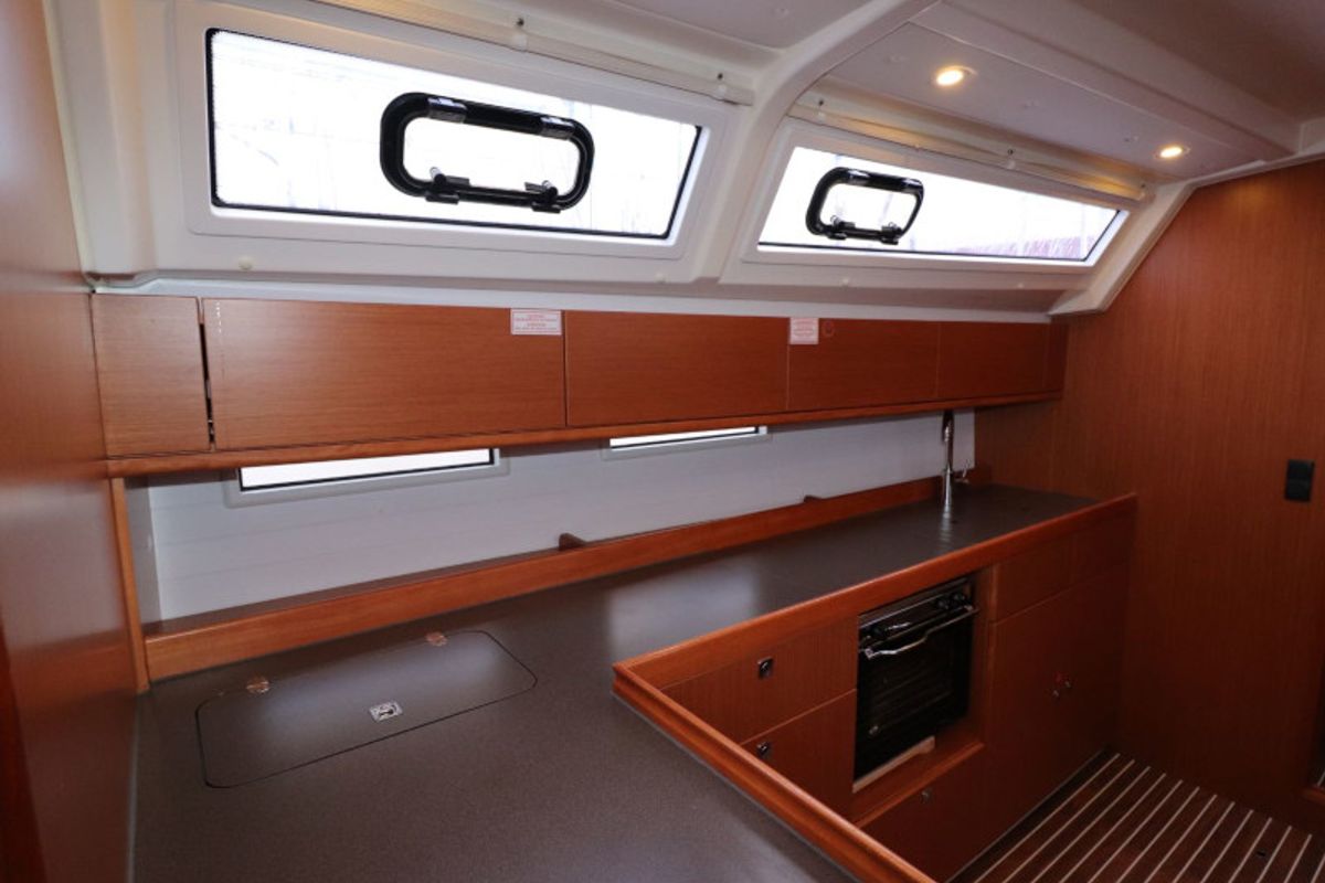 Galley of Ocean Breeze, a Bavaria 46 sailboat at Yerseke, Netherlands
