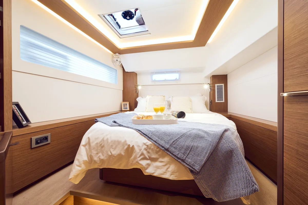 Cabin on LUNA, a Lagoon 46 catamaran at Grad Trogir, Croatia