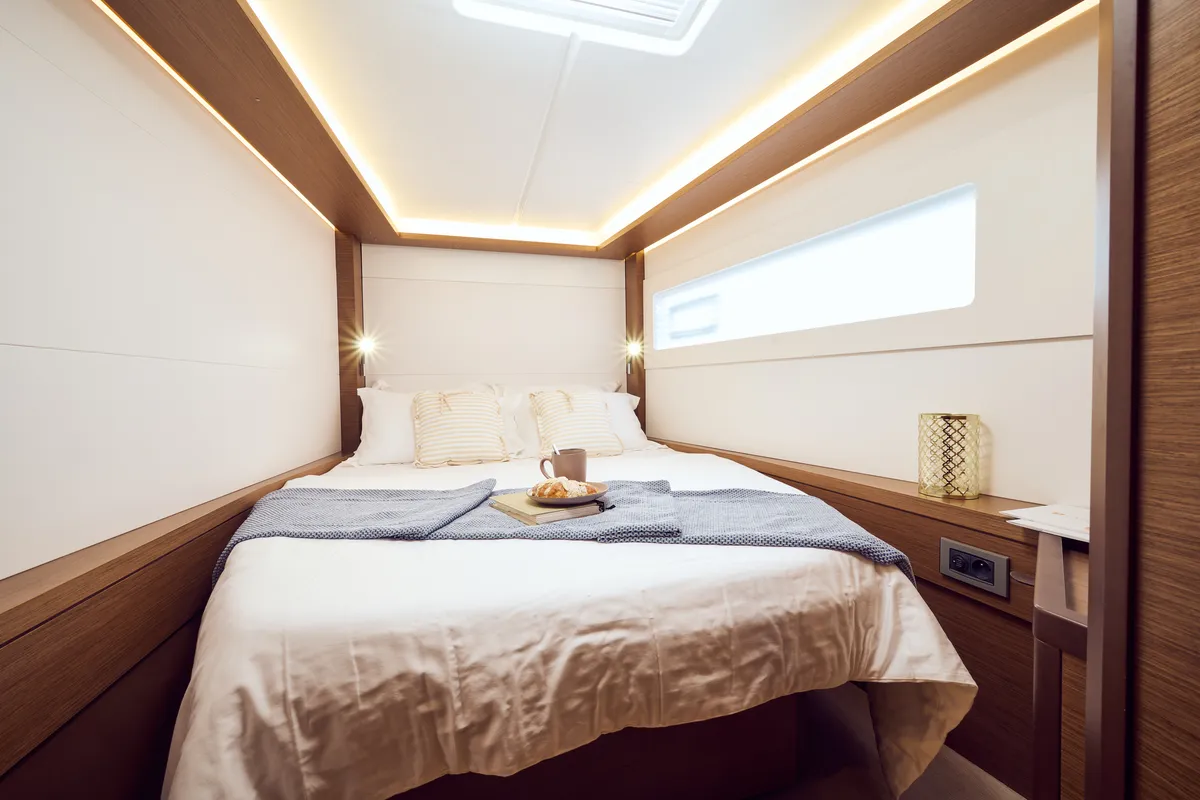 Cabin on LUNA, a Lagoon 46 catamaran at Grad Trogir, Croatia