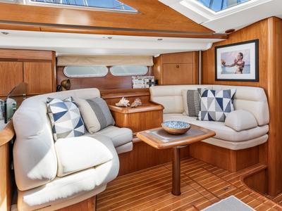 Salon of Honey Ryder, a Jeanneau 54 sailboat at Athens, Greece