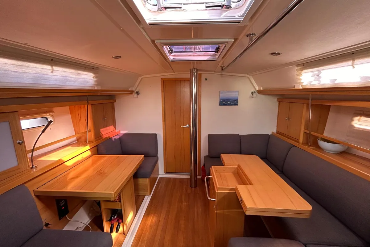 Salon of Mara, a Hanse Yachts Hanse 400 sailboat at Seget Donji, Croatia
