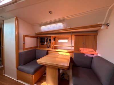 Salon of Mara, a Hanse Yachts Hanse 400 sailboat at Seget Donji, Croatia