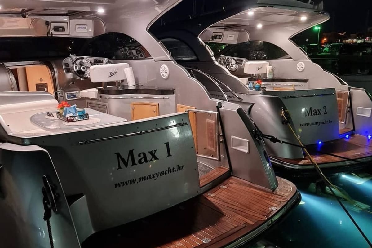 Max 2, a Grginić jahte Mirakul 30 motorboat at Općina Sukošan, Croatia