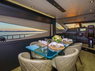 Salon of Dalia, a Dominator 780S Deluxe yacht at Općina Sukošan, Croatia