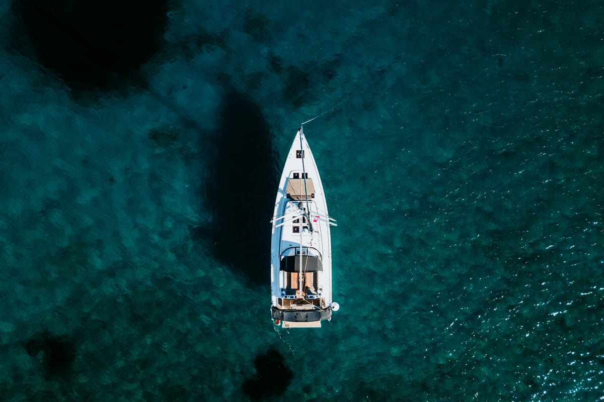 Exterior view of Elli, a Bavaria C57 sailboat at Athens, Greece