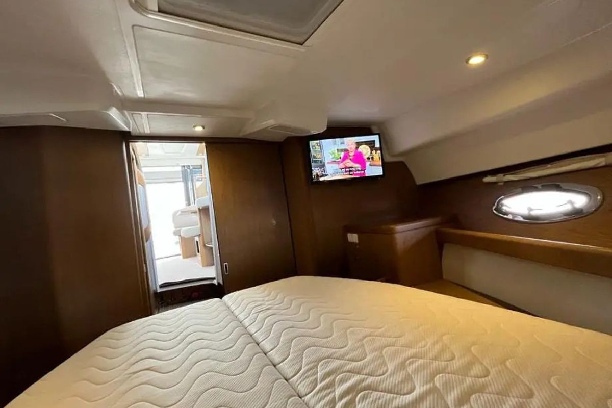 Cabin on Antares 32 Fly, a Beneteau Antares 32 motorboat at Grad Trogir, Croatia