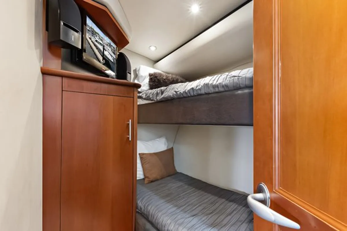 Cabin on Parr T On, a Sea Ray Boats Sea Ray 60 Sundancer motorboat at Stock Island, United States