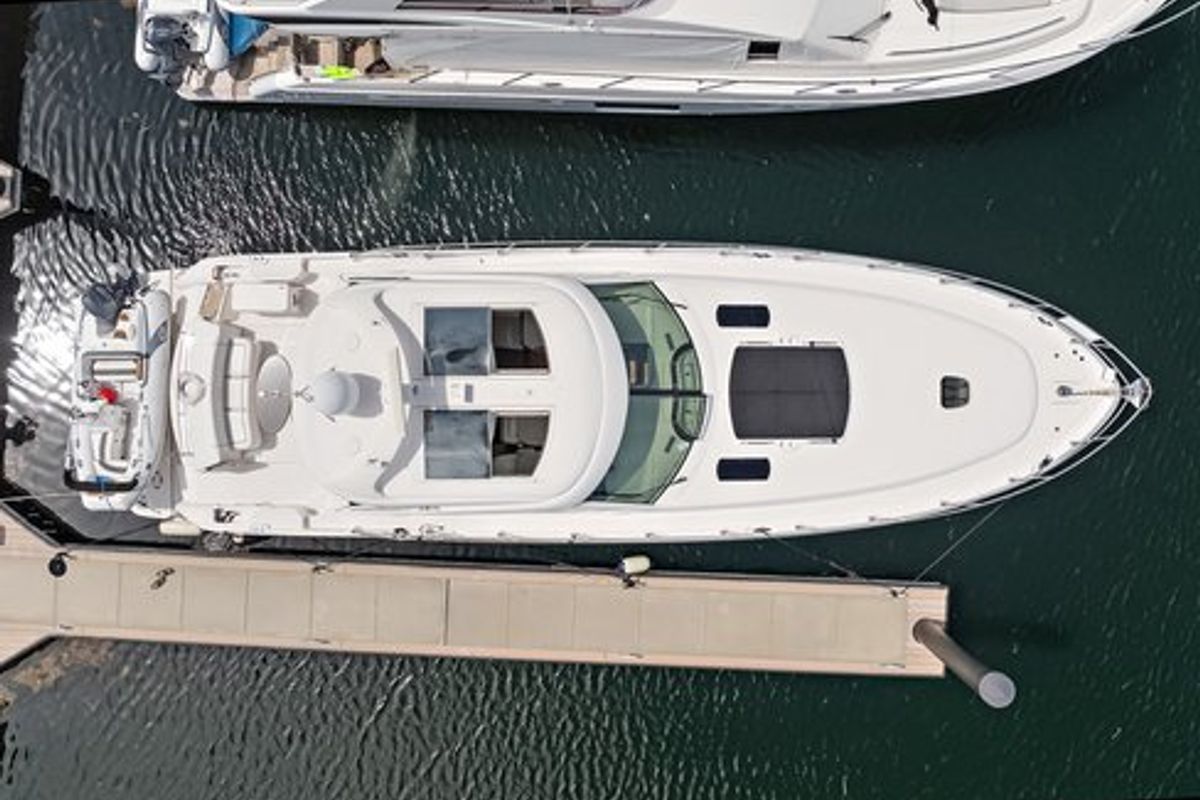 Exterior view of Parr T On, a Sea Ray Boats Sea Ray 60 Sundancer motorboat at Stock Island, United States