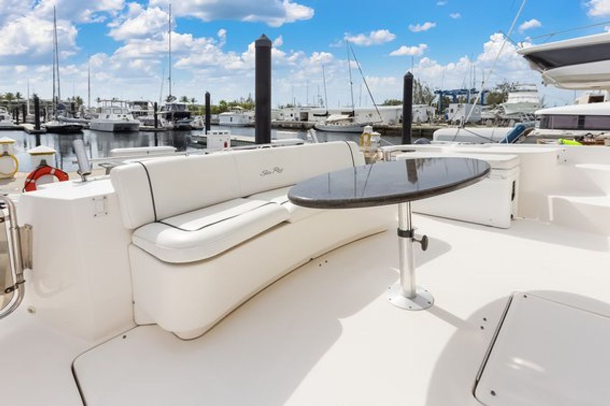 Deck of Parr T On, a Sea Ray Boats Sea Ray 60 Sundancer motorboat at Stock Island, United States