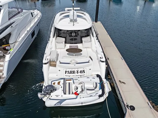 Exterior view of Parr T On, a Sea Ray Boats Sea Ray 60 Sundancer motorboat at Stock Island, United States