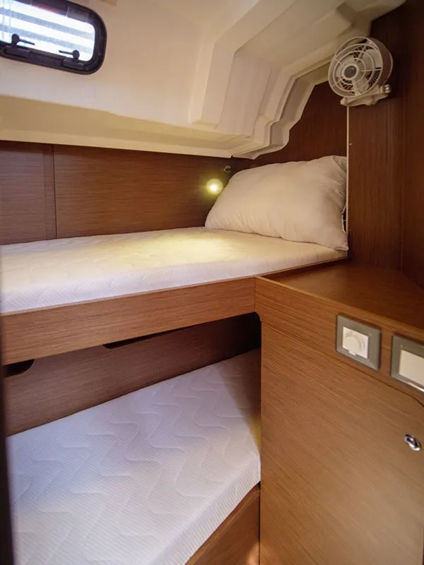 Cabin on Layla, a Beneteau Oceanis 46.1 sailboat at Volos Municipality, Greece