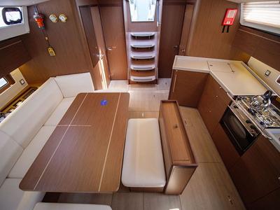 Galley of Layla, a Beneteau Oceanis 46.1 sailboat at Volos Municipality, Greece