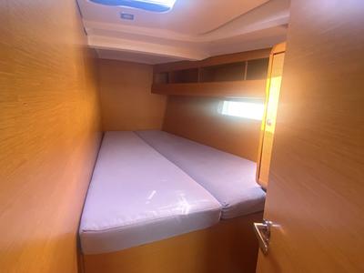 Cabin on Artdrenalin, a Jeanneau Sun Odyssey 479 sailboat at Municipal Unit of Lefkada, Greece
