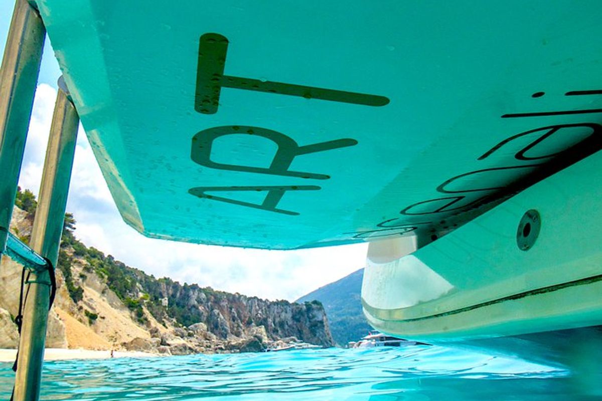 Exterior view of Artdrenalin, a Jeanneau Sun Odyssey 479 sailboat at Municipal Unit of Lefkada, Greece