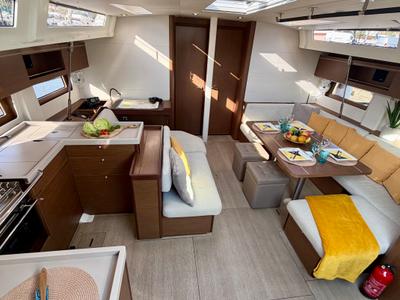 Galley of OceanChill, a Beneteau Oceanis 51.1 sailboat at Primošten, Croatia