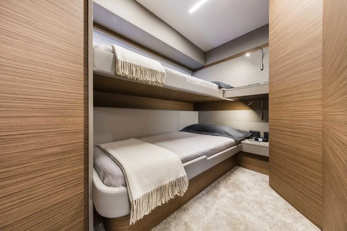 Cabin on Lady Esmeralda, a Ferretti Yachts 450 yacht at Podstrana - Miljevac, Croatia