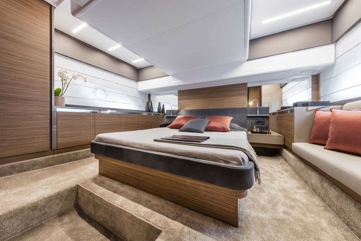 Cabin on Lady Esmeralda, a Ferretti Yachts 450 yacht at Podstrana - Miljevac, Croatia