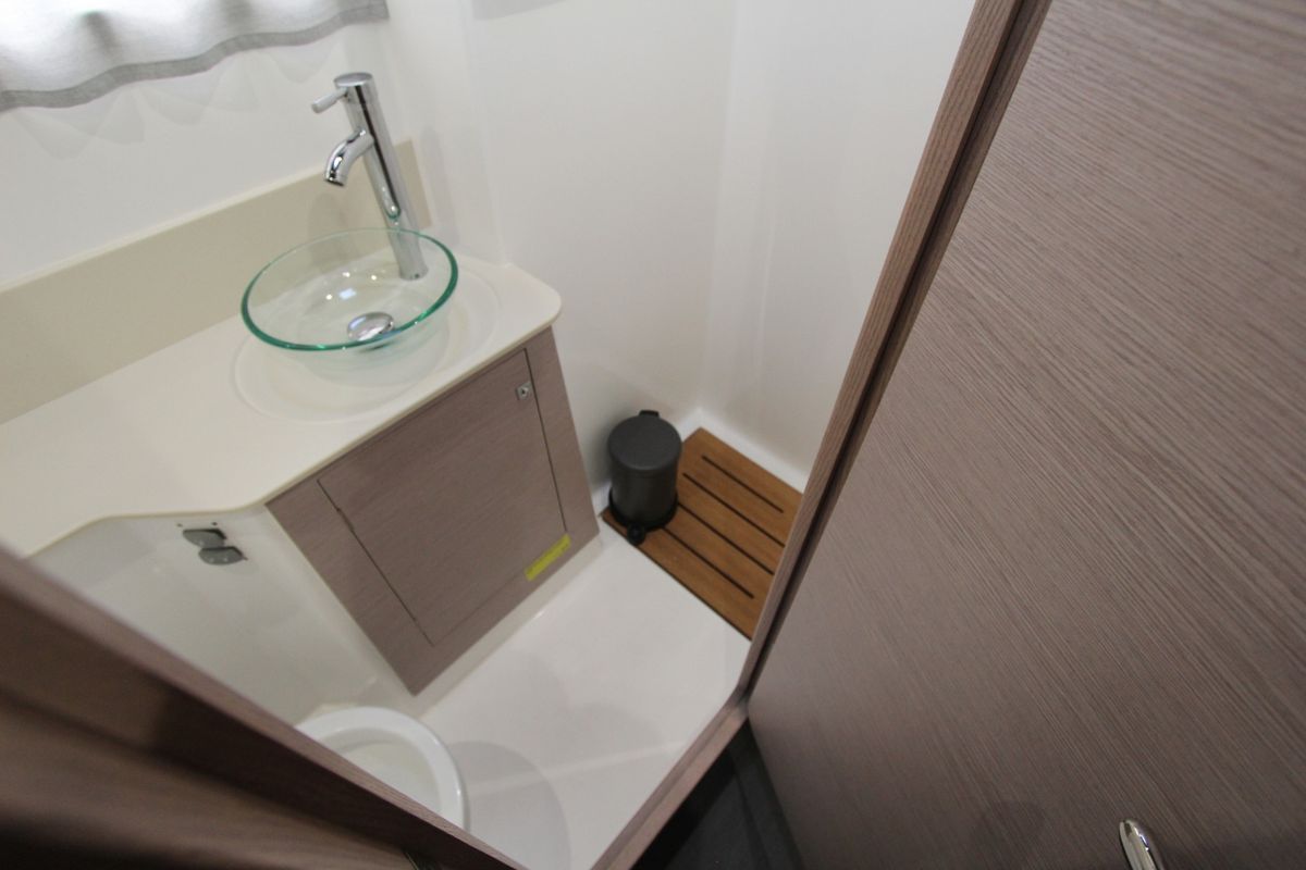 Cabin on Stella, a Dufour 48 Catamaran catamaran at Olbia, Italy