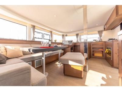 Salon of Marou, a Lagoon 42 catamaran at Municipal Unit of Lefkada, Greece