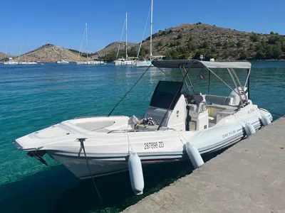 Exterior view of Maltesina, a ZAR FORMENTI SRL ZAR 79 Sport Luxury rib at Općina Sukošan, Croatia