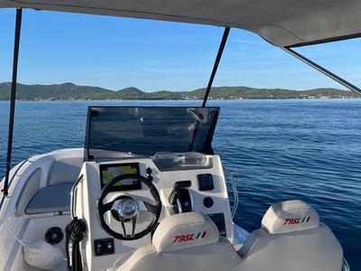 Cockpit of Maltesina, a ZAR FORMENTI SRL ZAR 79 Sport Luxury rib at Općina Sukošan, Croatia