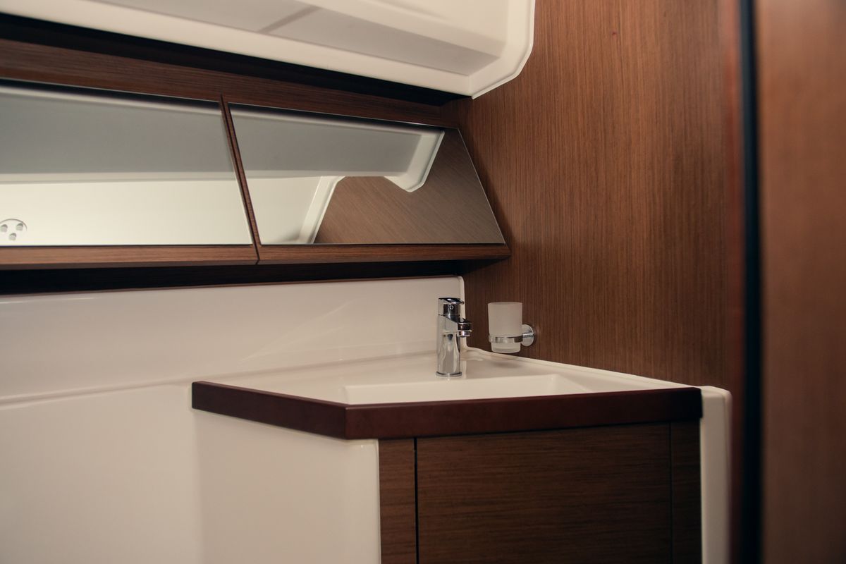 Head on Beatrice, a Beneteau Oceanis 40.1 sailboat at Olbia, Italy