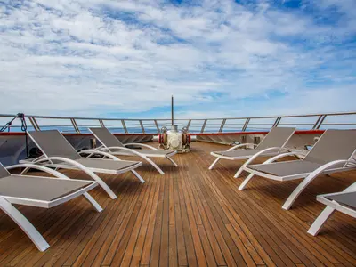 Deck of Ban, a Gulet Luxury Motor Yacht yacht at Split, Croatia