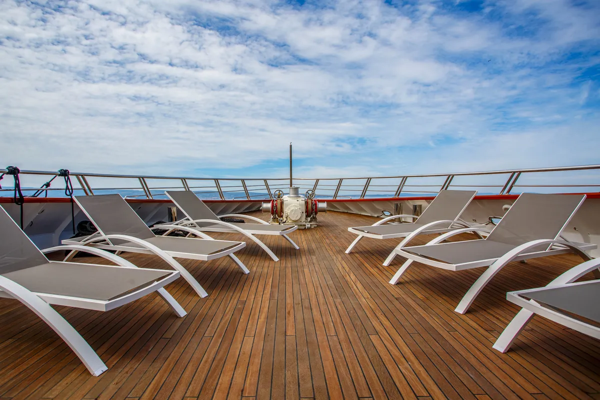 Deck of Ban, a Gulet Luxury Motor Yacht yacht at Split, Croatia