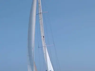 Captain John, a Beneteau Oceanis 54 sailboat at Salamina Municipal Unit, Greece