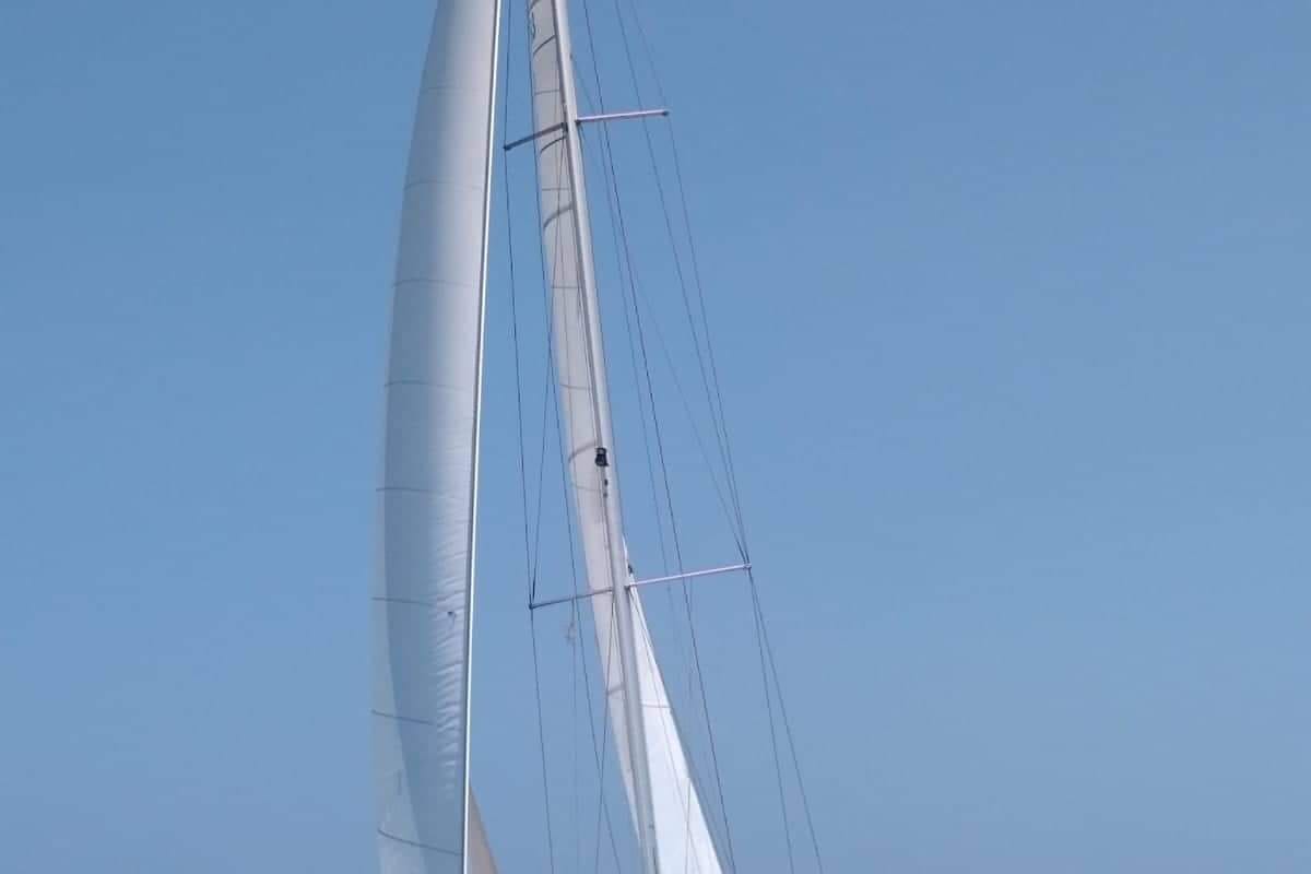 Captain John, a Beneteau Oceanis 54 sailboat at Salamina Municipal Unit, Greece