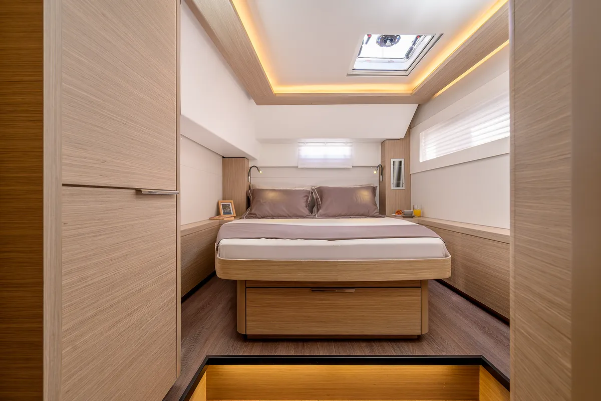Cabin on Gemini, a Lagoon 46 catamaran at Grad Trogir, Croatia