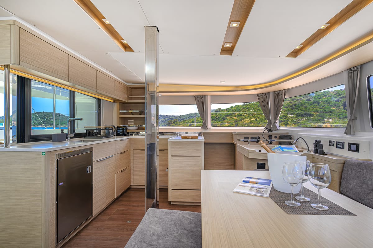 Galley of Gemini, a Lagoon 46 catamaran at Grad Trogir, Croatia