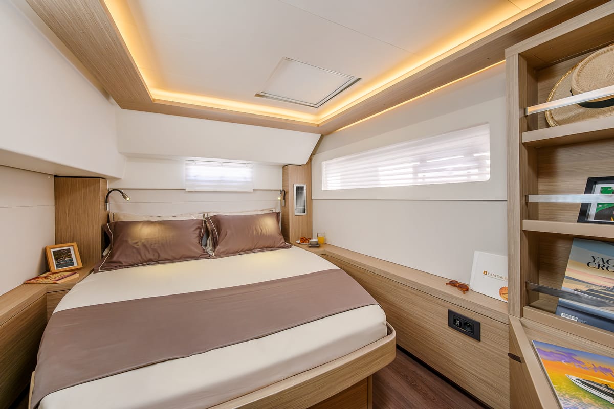 Cabin on Gemini, a Lagoon 46 catamaran at Grad Trogir, Croatia