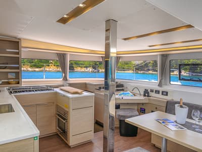 Galley of Gemini, a Lagoon 46 catamaran at Grad Trogir, Croatia