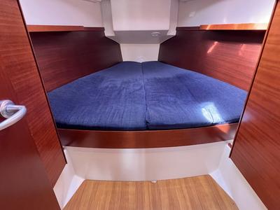 Cabin on Minie, a Hanse Yachts Hanse 370 sailboat at Heiligenhafen, Germany