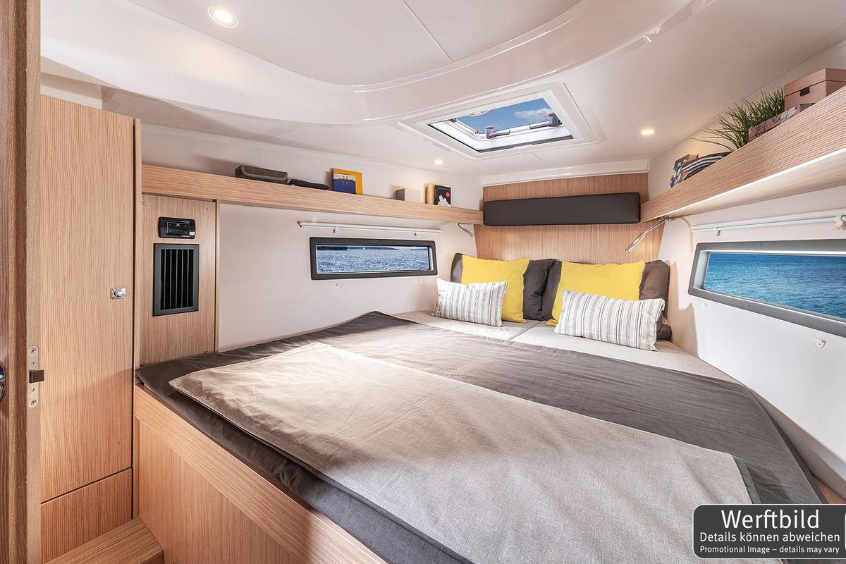 Cabin on Ohana, a Bavaria C38 sailboat at Punat, Croatia