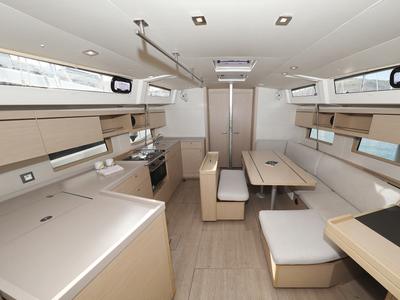 Salon of Sasool, a Beneteau Oceanis 46.1 sailboat at Grad Trogir, Croatia