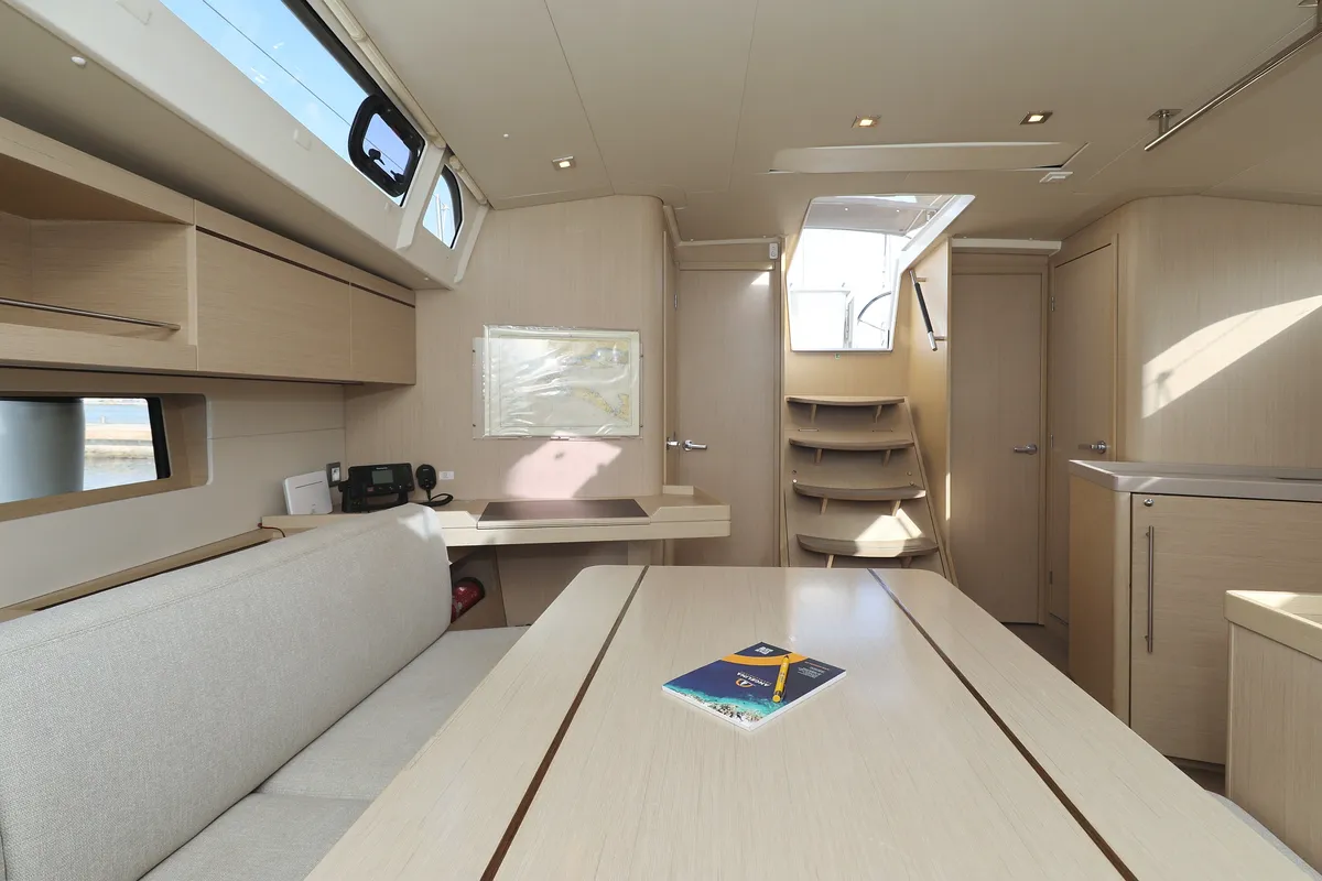 Salon of Sasool, a Beneteau Oceanis 46.1 sailboat at Grad Trogir, Croatia