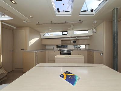 Galley of Sasool, a Beneteau Oceanis 46.1 sailboat at Grad Trogir, Croatia