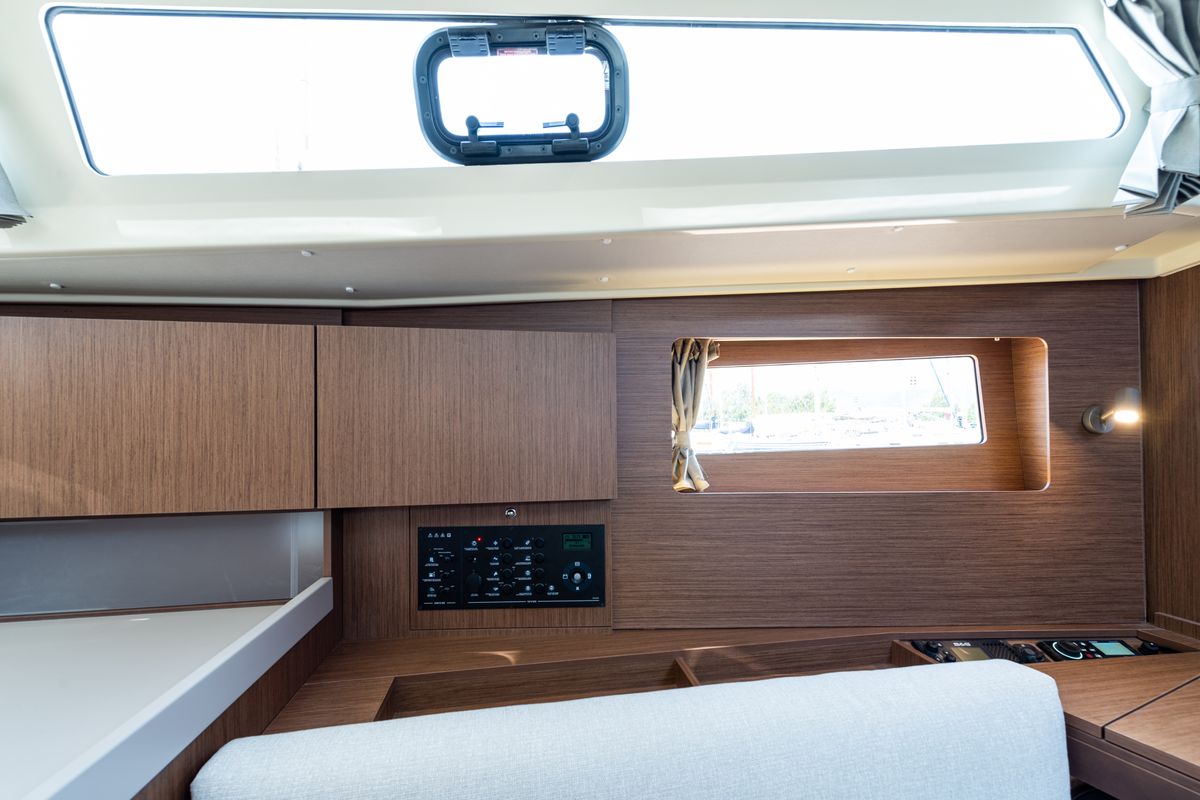 Salon of Argyroula, a Beneteau Oceanis 41.1 sailboat at Municipal Unit of Lefkada, Greece