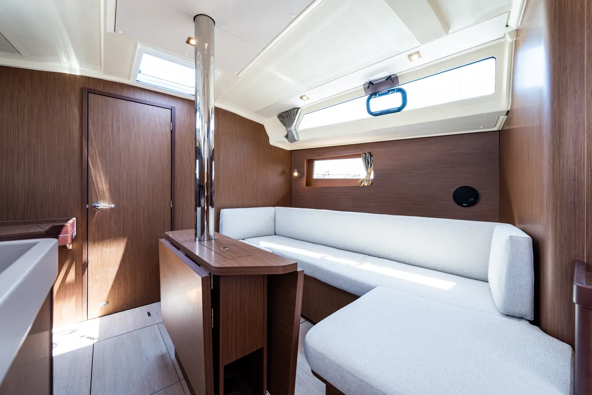 Salon of Argyroula, a Beneteau Oceanis 41.1 sailboat at Municipal Unit of Lefkada, Greece